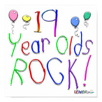 19 Year Olds Rock ! posters