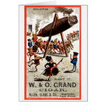 19C Vintage Grand Cigar Greeting Cards