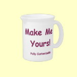 19oz Porcelain Pitcher ~ dishwasher safe ~ custom!