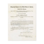 19th Amendment to the United States Constitution Postcard