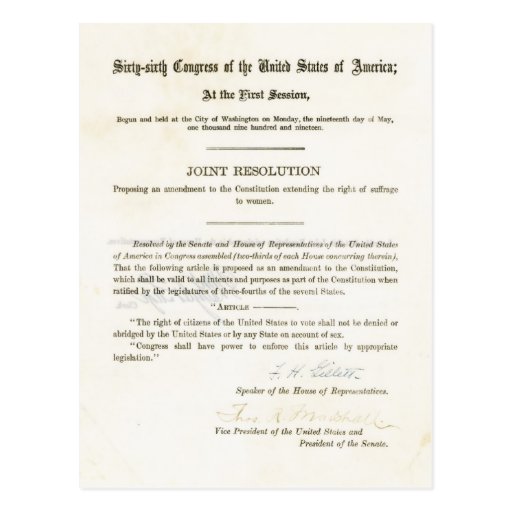 19th amendment essay