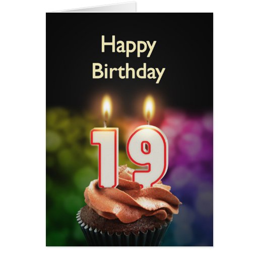 19th-birthday-card-with-candles-zazzle