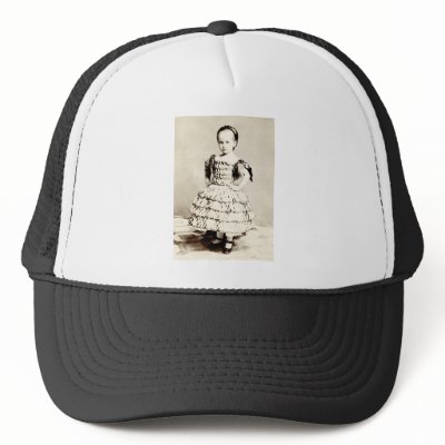 19th C. Defiant Little Girl Trucker Hat by historicimage