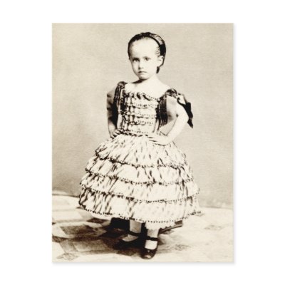 19th C. Defiant Little Girl Post Cards by historicimage