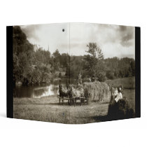 19th C. Farmers at Work Vinyl Binders