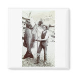19th C. Fisherman and Goliath Grouper Magnets