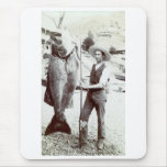 19th C. Fisherman and Goliath Grouper Mouse Pad