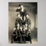 19th C. Human Pyramid Print
