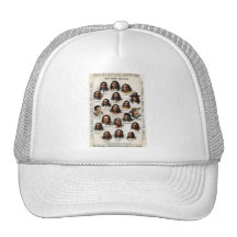 19th C. Indian Medicine Poster Mesh Hats