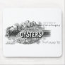 19th C. Oysters, black Mousepad
