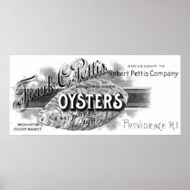 19th C. Oysters, black Print