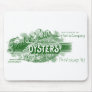 19th C. Oysters, green Mouse Pads