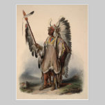 19th Century Native Amercan Chief Reprint Postcar postcards