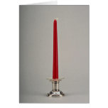 19th century silver candlestick, Vienna, Austria Greeting Card