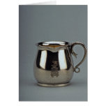 19th century silver creamer, Vienna, Austria Greeting Cards