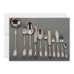 19th century silver cutlery, Warsaw, Poland Personalized Invite