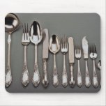19th century silver cutlery, Warsaw, Poland mousepads