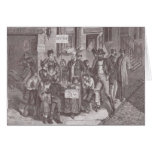 19th Century Street Dentist in New York - Antique Card