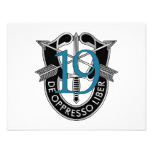 19th Special Forces Group Crest Custom Announcements