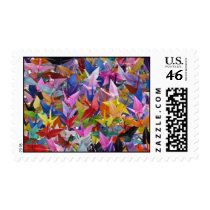 1,000 Oragami Cranes Postage Stamp