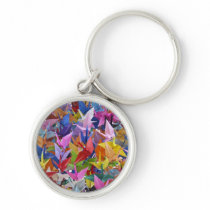 1,000 Origami Paper Cranes Premium Keychain