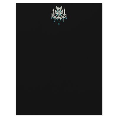 $1.00 Night Chandelier Letterhead Business Vintage by galleriaofart