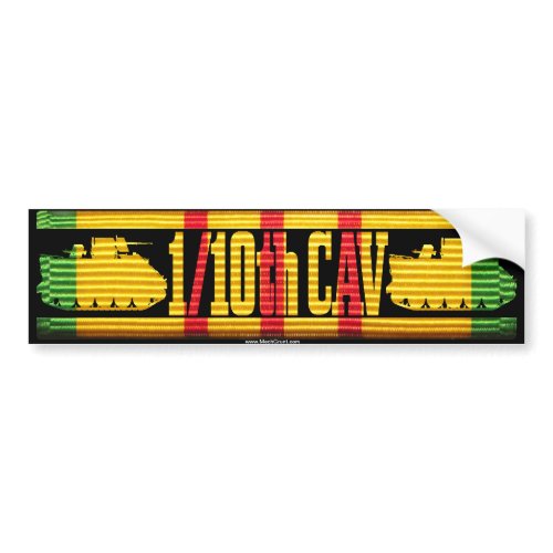 1/10th Cav ACAV Tracks Bumper Sticker bumpersticker