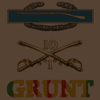 1/10th Cavalry M113 CIB Grunt Shirt shirt