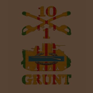 1/10th Cavalry M113 CIB Grunt Shirt shirt