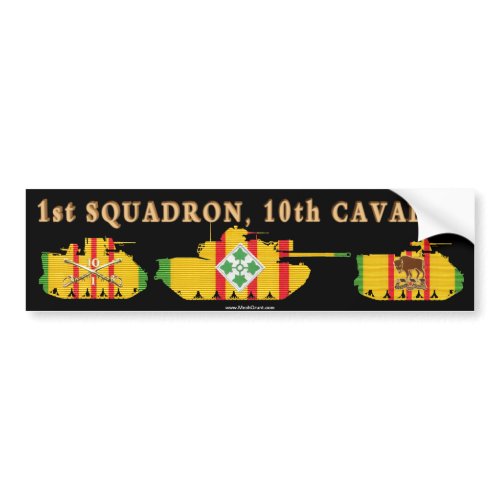 1/10th Cavalry VSR Armored Vehicles Bumper Sticker bumpersticker