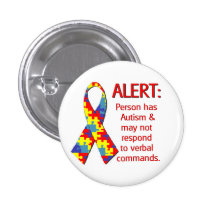 (1 1/4") Autism Alert 1 Buttons