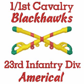 1/1st Cavalry 23rd Inf. Div. Crossed Sabers Shirt
