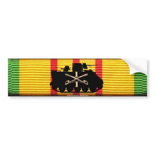 1/1st Cavalry M113 ACAV on VSM Ribbon Bumper Stick bumpersticker