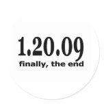 1 20 09 finally the end round sticker