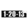 1-20-13 Anti Obama Bumpersticker Bumper Sticker
