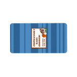 1.25"x2.75" Hershey's Miniature All Star Blue Custom Address Labels