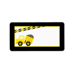 1.25"x2.75" Mailing Address Construction Yellow Custom Address Label