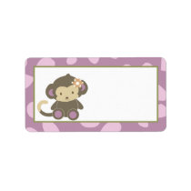 1.25"x2.75" Mailing Address Jacana Girl Jungle Zoo Custom Address Labels