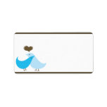 1.25"x2.75" Mailing Address Love Birds