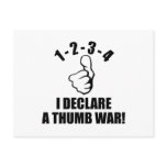 1-2-3-4 I Declare A Thumb War B-W Post Cards