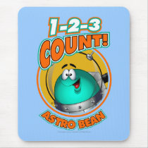 1-2-3 Count Astro Bean Mouse Pads