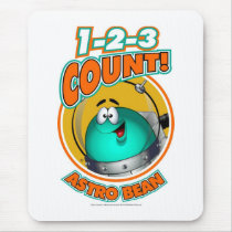 1-2-3 Count Astro Bean Mouse Pad