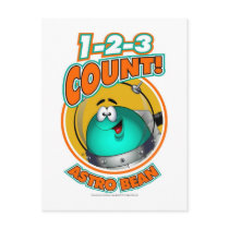 1-2-3 Count Astro Bean Post Cards