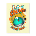 1-2-3 Count Astro Bean Post Card