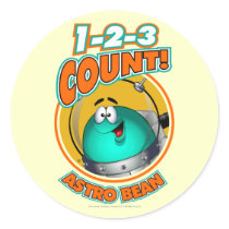 1-2-3 Count Astro Bean Sticker