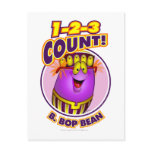 1-2-3 Count B. Bop Bean Post Cards