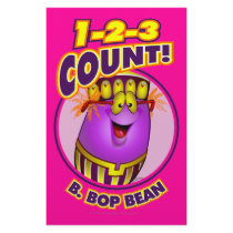 1-2-3 Count B. Bop Bean Stationery Design