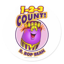 1-2-3 Count B. Bop Bean Stickers