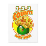 1-2-3 Count Baby Bean Post Cards