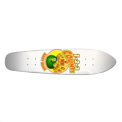 1-2-3 Count Baby Bean Skate Board Decks by myjollybeans